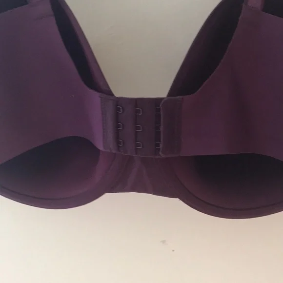 New full figure push up wired 40D bra in plum - Picture 5 of 7